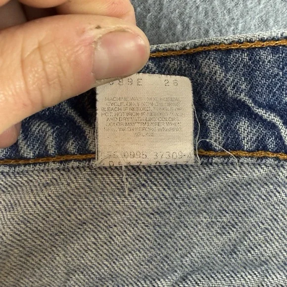 Vintage Levis 517 Jeans Mens 32x28* Blue Orange Tab Made In USA Distressed Light